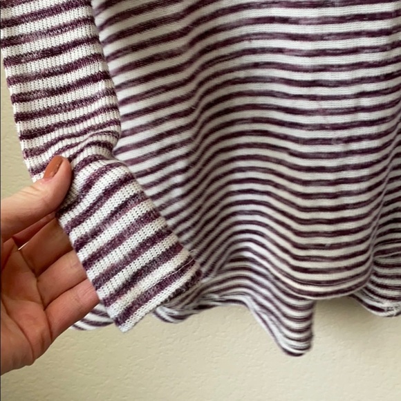 Hippie Rose Knit Striped Purple & White Medium - Picture 4 of 5